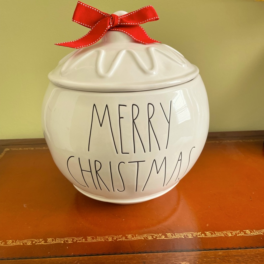 Rae Dunn Large Ornament Container